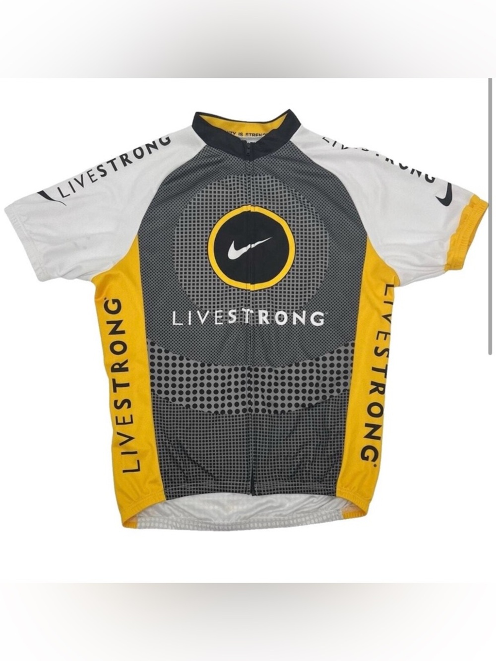 Nike Lance Armstrong Men's Short Sleeve Livestrong Cycling Jersey S